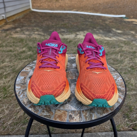 Hoka Challenger ATR 7 1134498 FCJB Flame Cherry Trail Running Shoes Women Sz 9 B - Picture 2 of 10